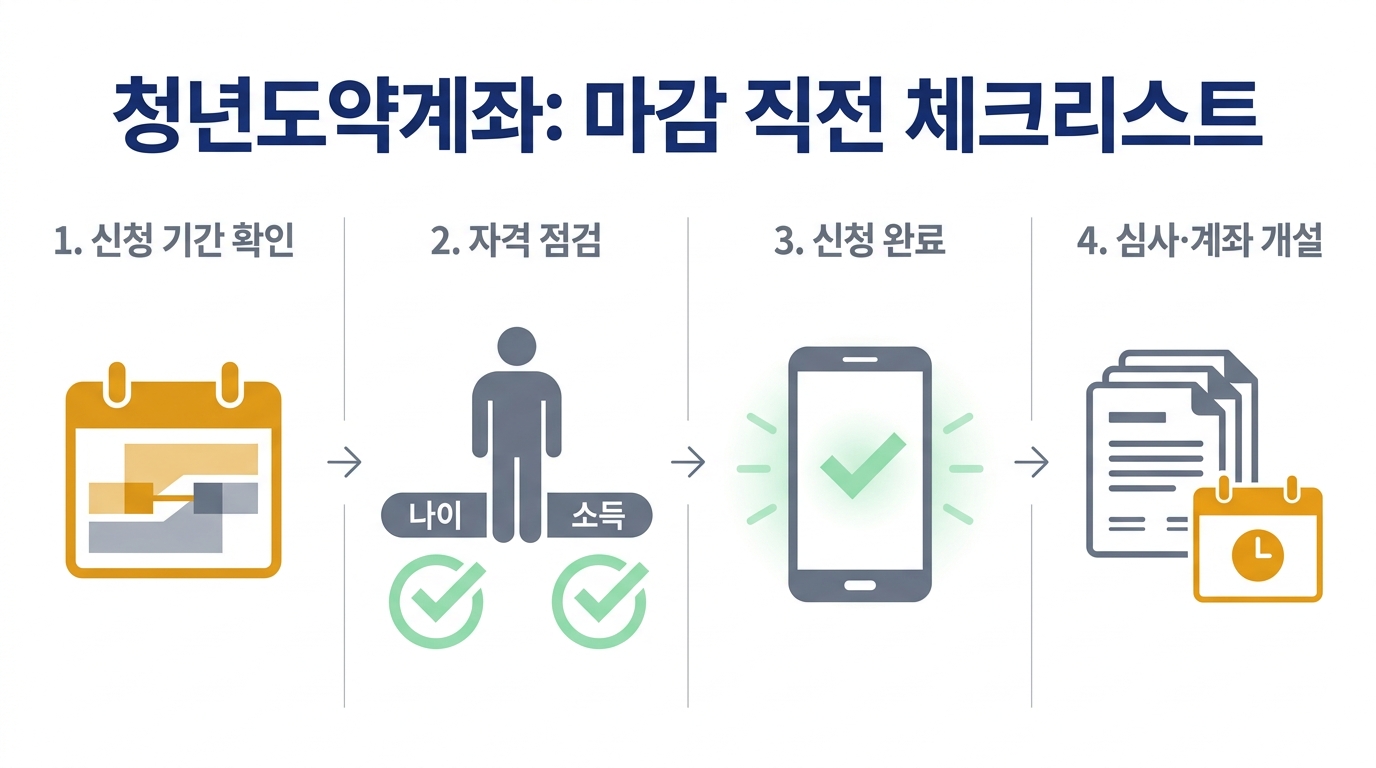 청년도약계좌 가입 마지막 — 서류·계좌·기한 체크리스트