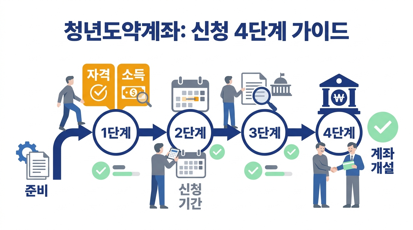 청년도약계좌 신청 단계별 가이드 — 11개 취급은행 비교 체크리스트